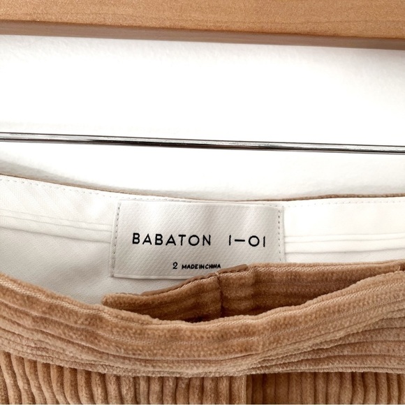 BABATON | albers cord kick flares pant size 2 camel tan Aritzia - Picture 8 of 11